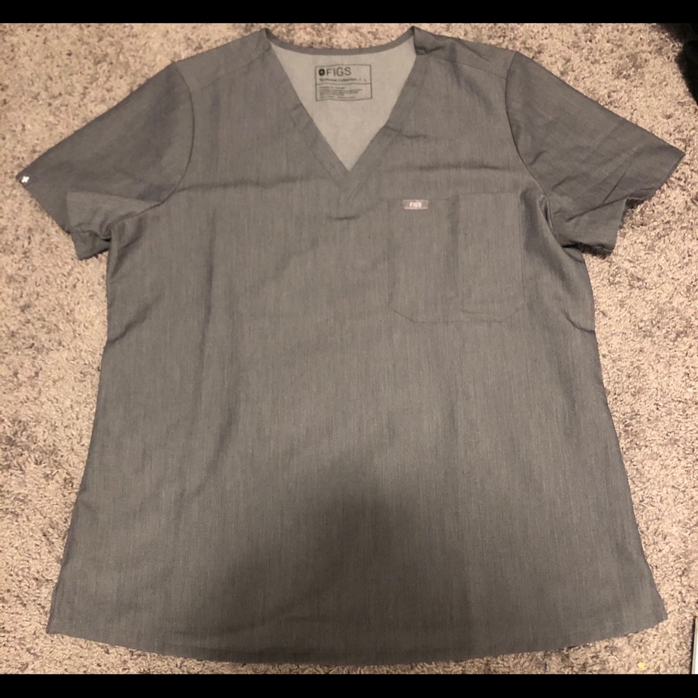 EUC Figs graphite Caterina top